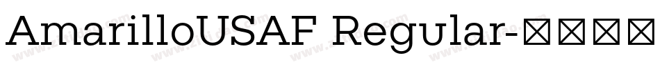 AmarilloUSAF Regular字体转换